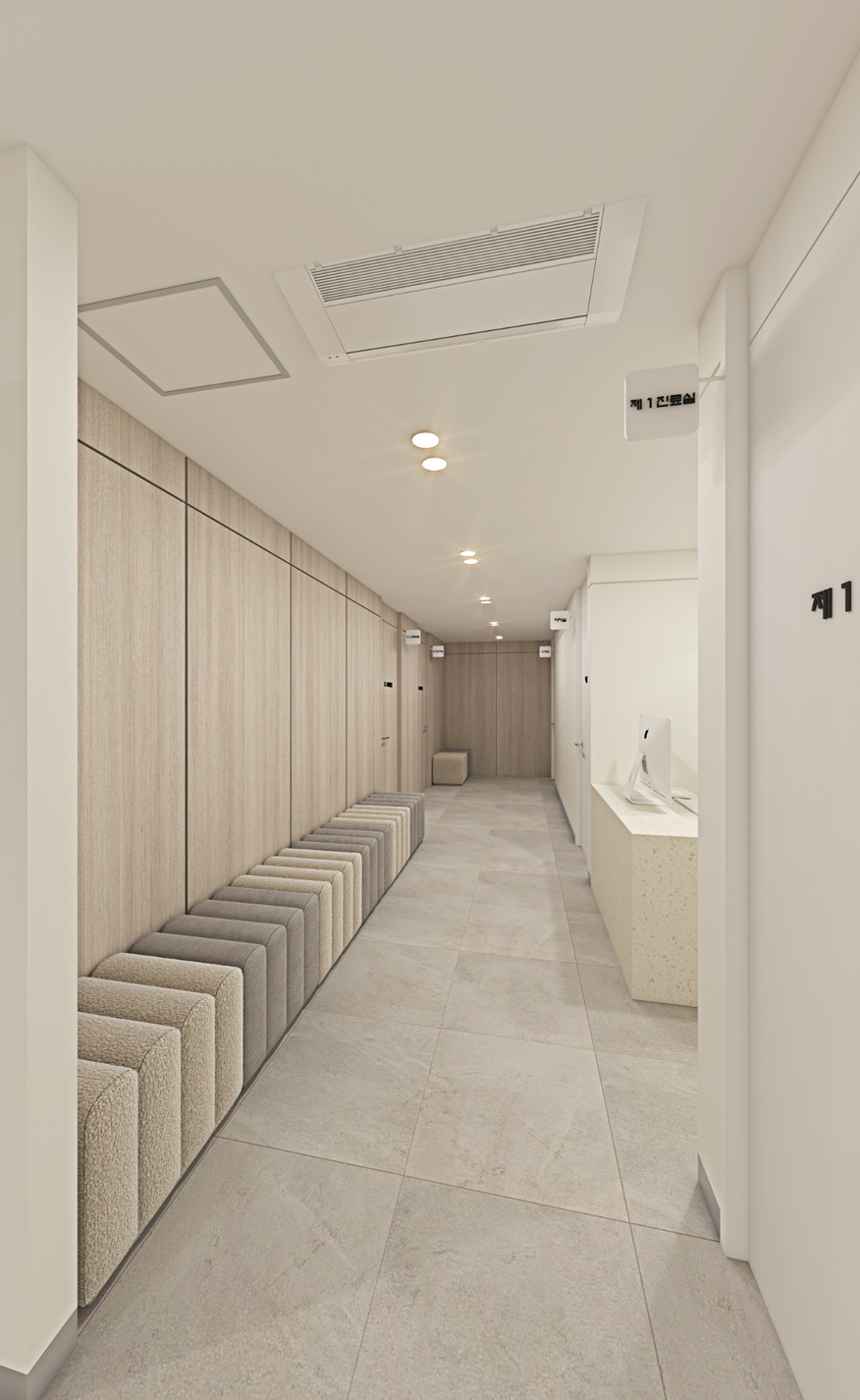 병원 내부 복도
